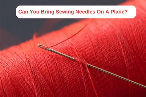 Can You Bring Embroidery Needles on a Plane? An Insightful Discussion