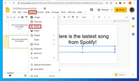 how do you add music to google slides